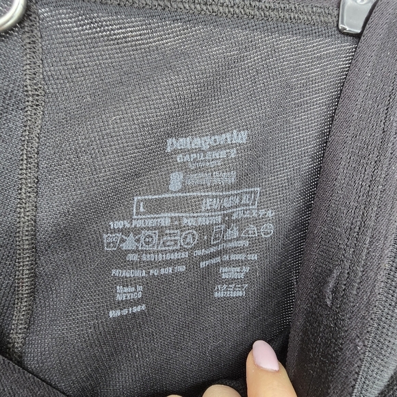 Patagonia black tights capilene layering pants leggings womens large - Picture 4 of 4